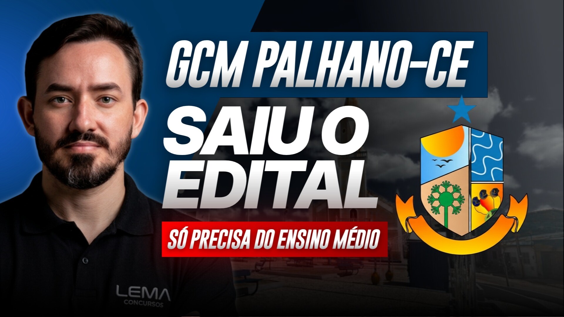 A Prefeitura de Palhano (CE) publicou edital para Guarda Civil Municipal com 4 vagas imediatas e 16 no cadastro de reserva.
